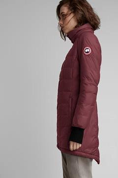 Chamarras Canada Goose Mujer México - Ellison Chaqueta De Plumas Rojos Oscuro LW1086937
